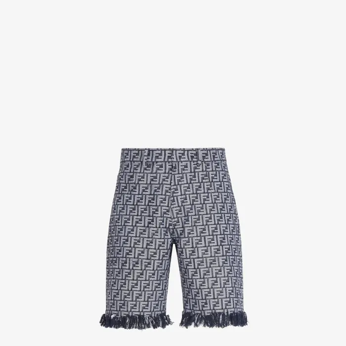 Man Blue Ff Denim Trousers Blue Fendi Coordinated Sets