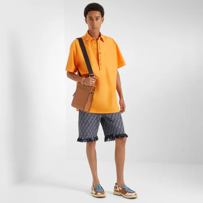 Man Blue Ff Denim Trousers Blue Fendi Coordinated Sets