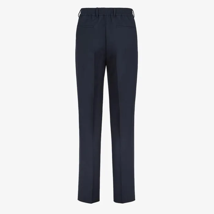 Man Blue Wool Trousers Blue Fendi Jackets and Suits