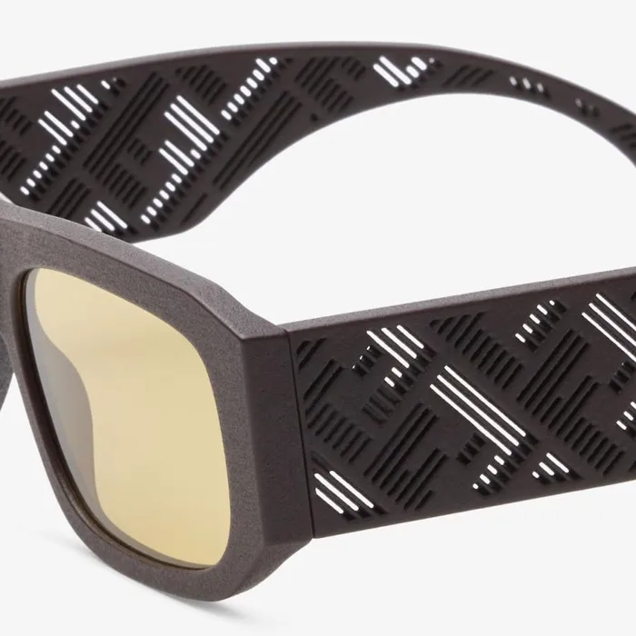 Man Brown Acetate Sunglasses Brown Fendi Sunglasses