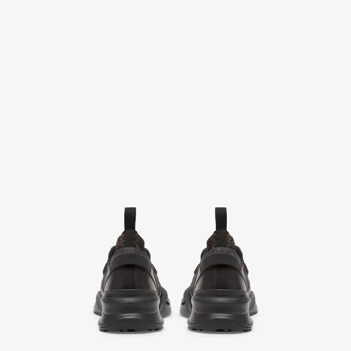Man Brown Mesh Running Sneakers Brown Fendi Fendi Flow