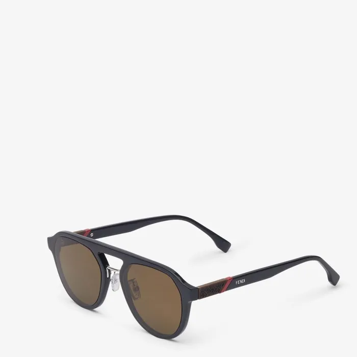 Man Dark Blue Sunglasses Blue Fendi Sunglasses