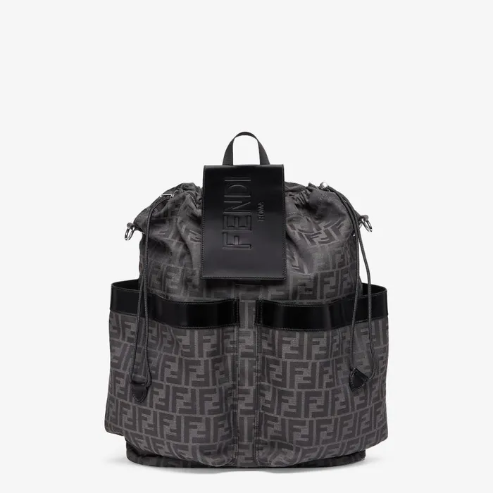 Man Ff Jacquard Fabric Backpack Multicolour Fendi Backpacks
