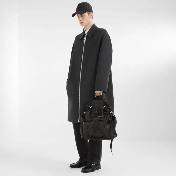 Man Ff Jacquard Fabric Backpack Multicolour Fendi Backpacks