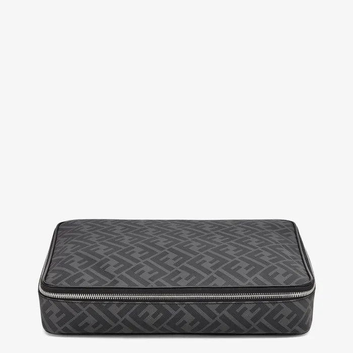 Man Grey Fabric Shirt Carrier Grey Fendi Travel and Lifestyle