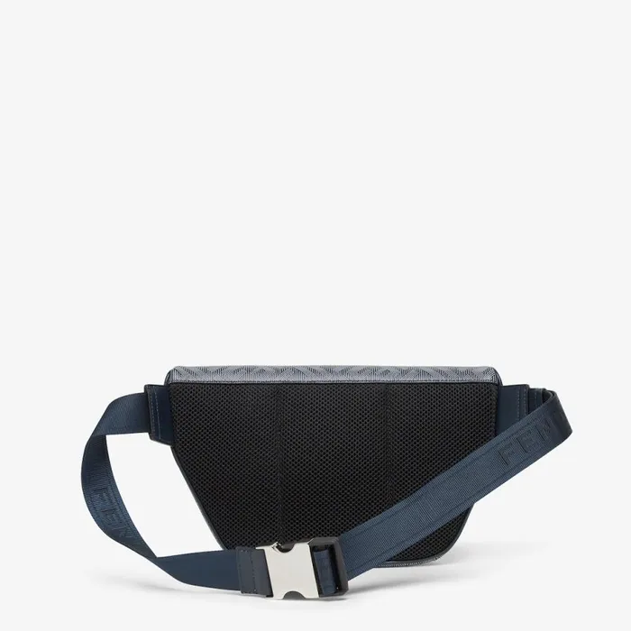 Man Leather Belt Bag With Striped Ff Print Multicolour Fendi Belt Bags