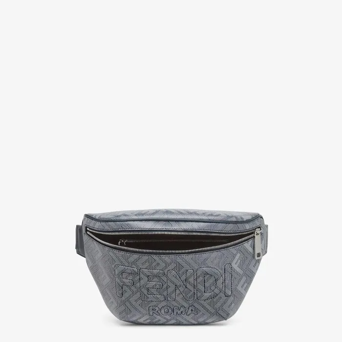 Man Leather Belt Bag With Striped Ff Print Multicolour Fendi Belt Bags