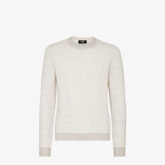 Man Multicolour Ff Knit Pullover Multicolour Fendi Knitwear
