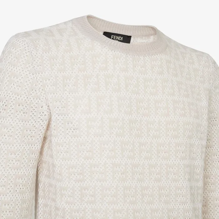 Man Multicolour Ff Knit Pullover Multicolour Fendi Knitwear
