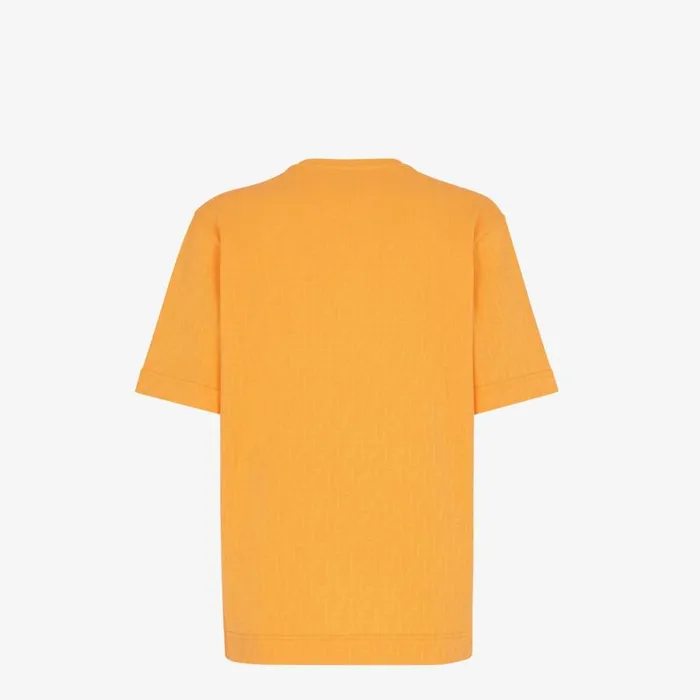 Man Orange Jersey TShirt Orange Fendi Tshirts and Polos