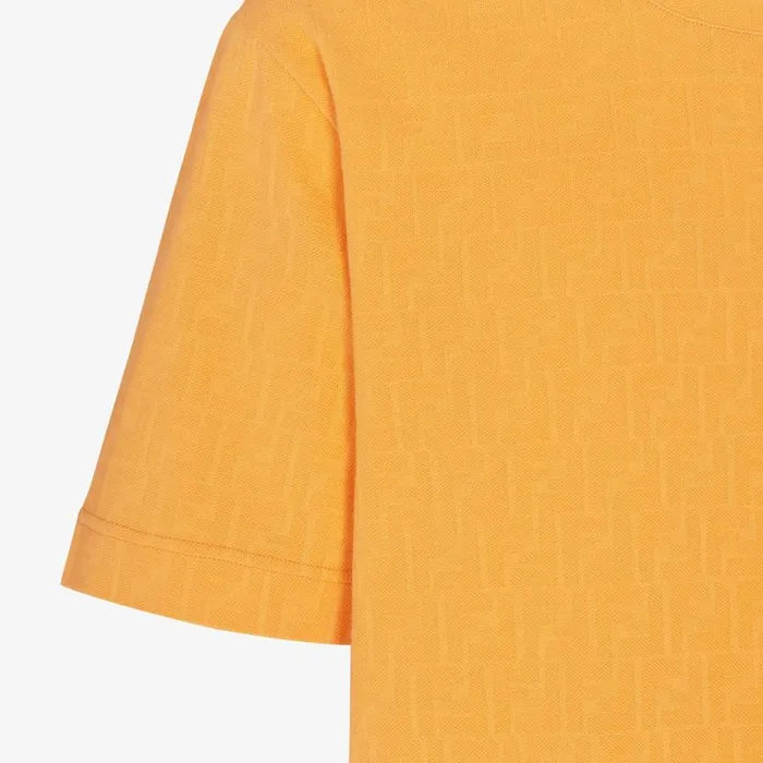 Man Orange Jersey TShirt Orange Fendi Tshirts and Polos