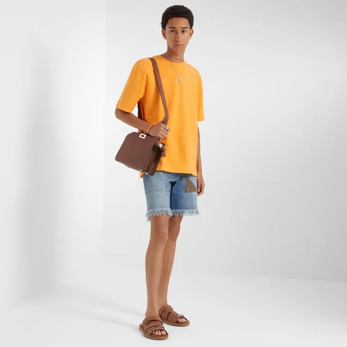 Man Orange Jersey TShirt Orange Fendi Tshirts and Polos