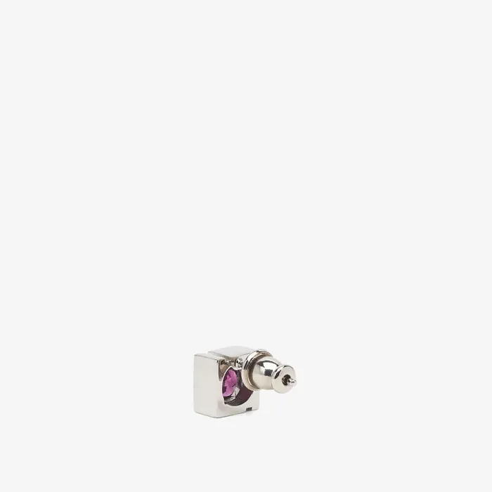 Man SilverColoured Earring Silver Fendi Earring