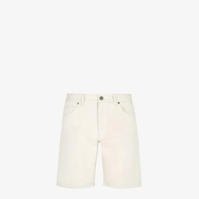 Man White Denim Trousers White Fendi Denim and Trousers