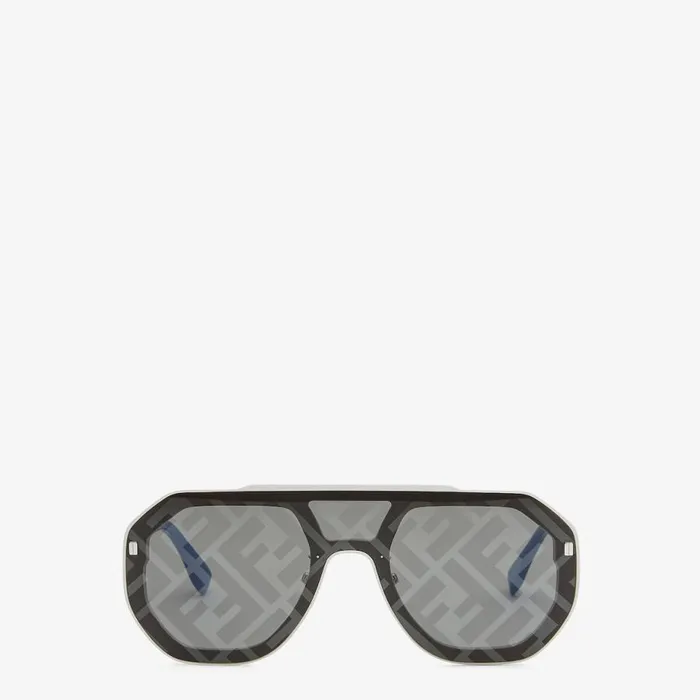 Man White Sunglasses White Fendi Sunglasses