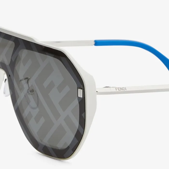 Man White Sunglasses White Fendi Sunglasses