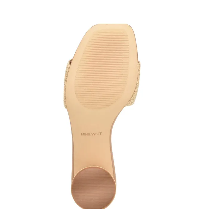 Mapeli Heeled Slide Sandals Natural Women Nine West Mid Heels Mapeli Heeled Slide Sandals Natural Women Nine West Mid Heels