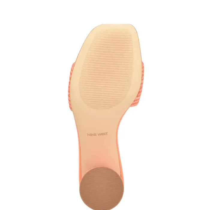 Mapeli Heeled Slide Sandals Orange Women Nine West Heeled Mapeli Heeled Slide Sandals Orange Women Nine West Heeled