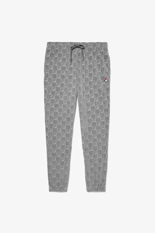 Matching Sets Men Fila Jacquard Velour Track Pant 050 Monument