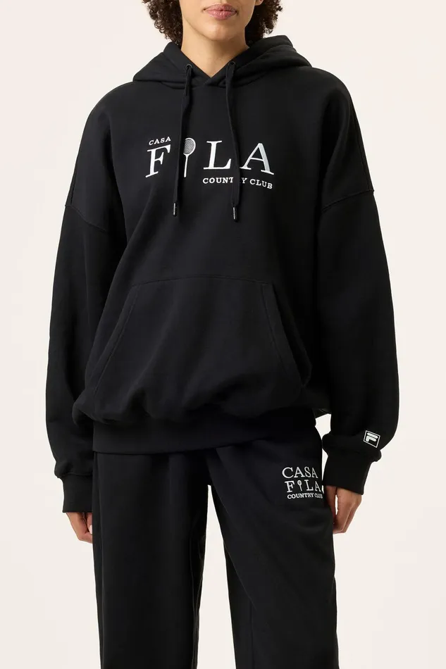 Matching Sets Women Fila Casa Fila Country Club Hoodie 001 Black Matching Sets Women Fila Casa Fila Country Club Hoodie 001 Black