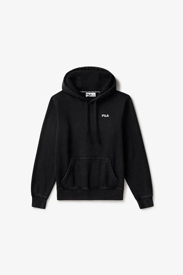 Matching Sets Women Fila Sportstyle Linear Logo Hoodie 013 Blackwhite