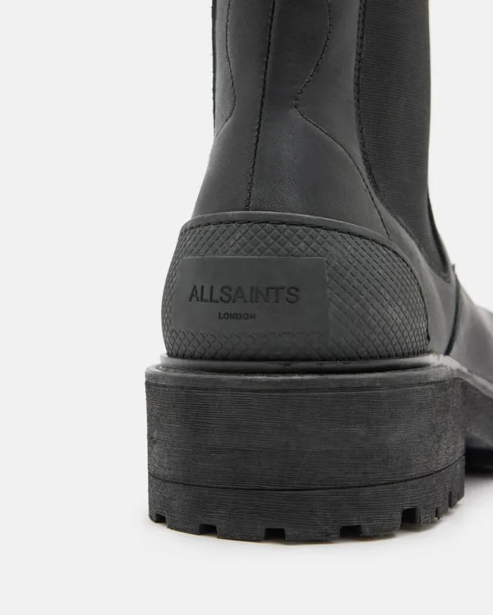 Matrix Leather Work Chelsea Boots Black Men AllSaints Shoes and Boots