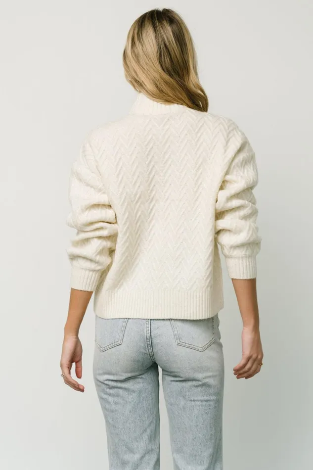 McRae Knit Sweater Ivory Women Baltic Born Sweaters McRae Knit Sweater Ivory Women Baltic Born Sweaters