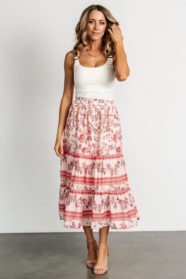 Meg Skirt Blush Multi Women Baltic Born Skirts
