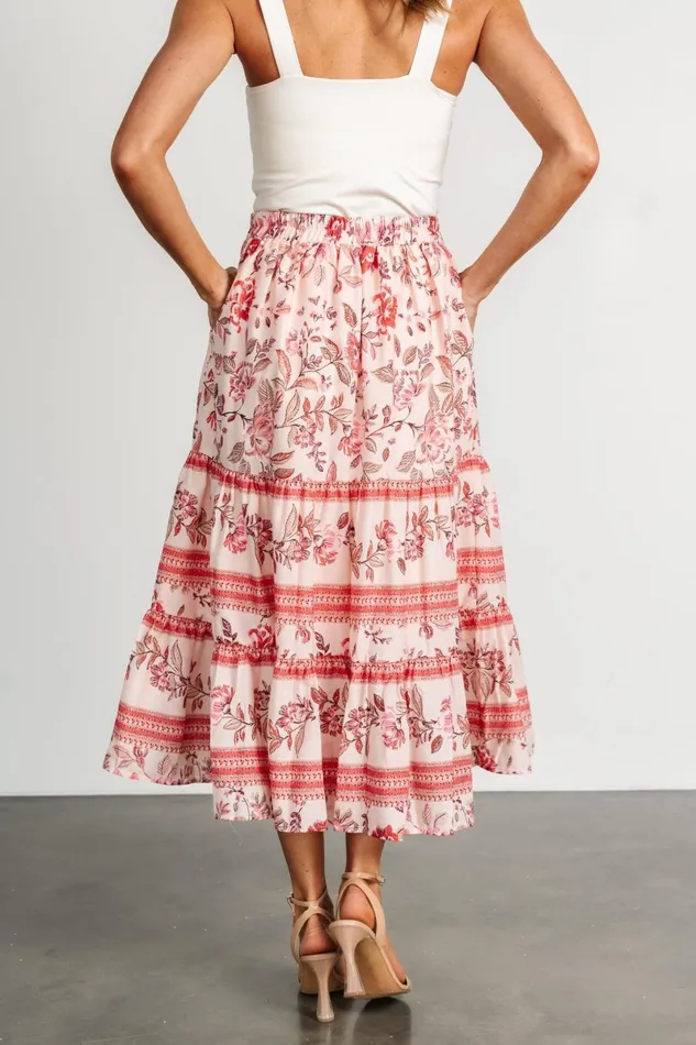 Meg Skirt Blush Multi Women Baltic Born Skirts Meg Skirt Blush Multi Women Baltic Born Skirts