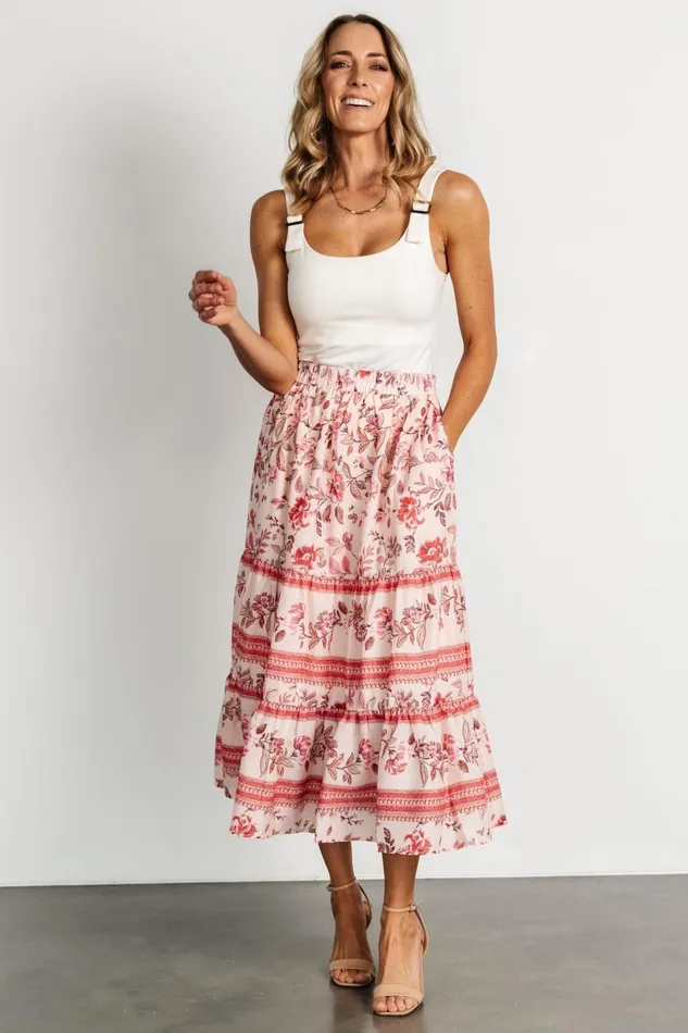 Meg Skirt Blush Multi Women Baltic Born Skirts Meg Skirt Blush Multi Women Baltic Born Skirts