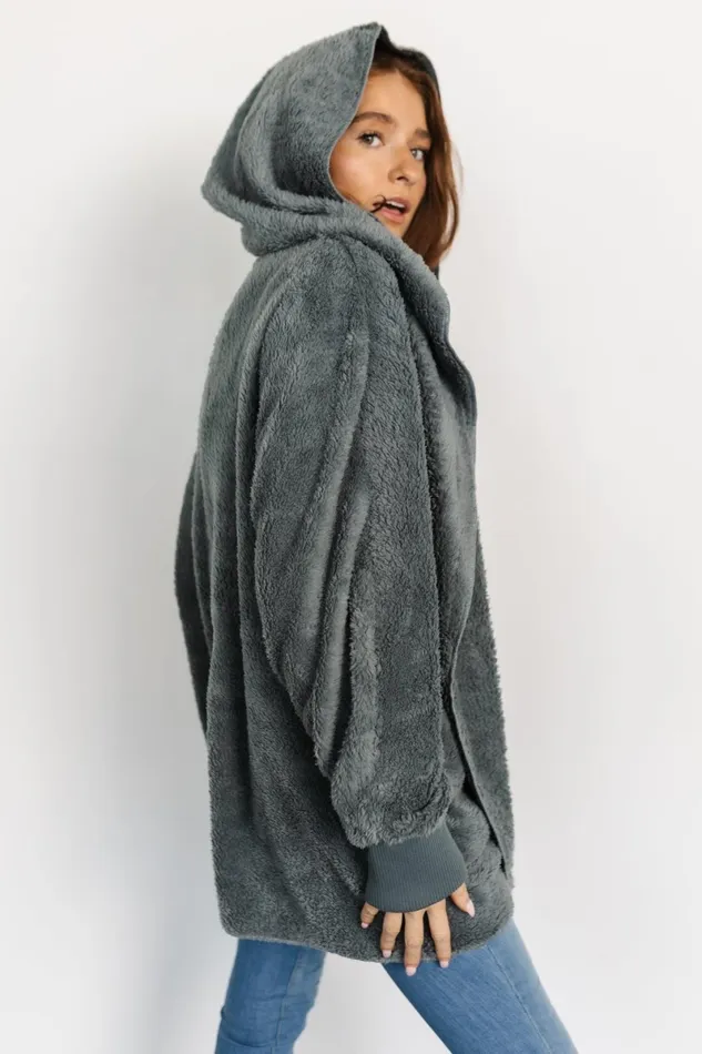 Melrose Teddy Jacket Dusty Blue Women Baltic Born Outerwear Melrose Teddy Jacket Dusty Blue Women Baltic Born Outerwear
