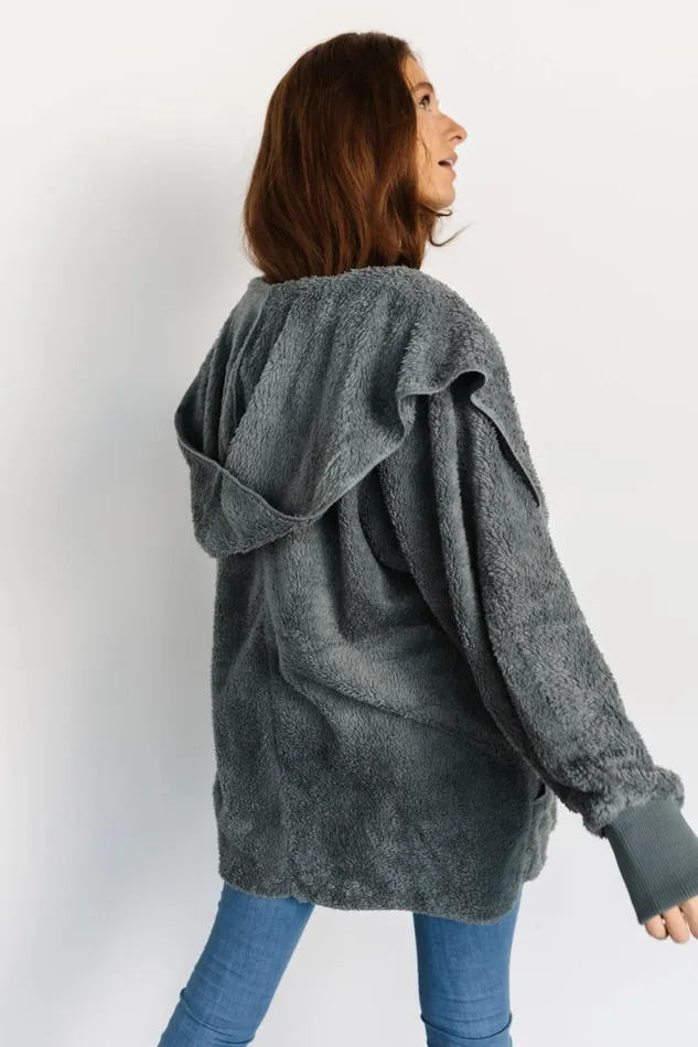 Melrose Teddy Jacket Dusty Blue Women Baltic Born Outerwear Melrose Teddy Jacket Dusty Blue Women Baltic Born Outerwear