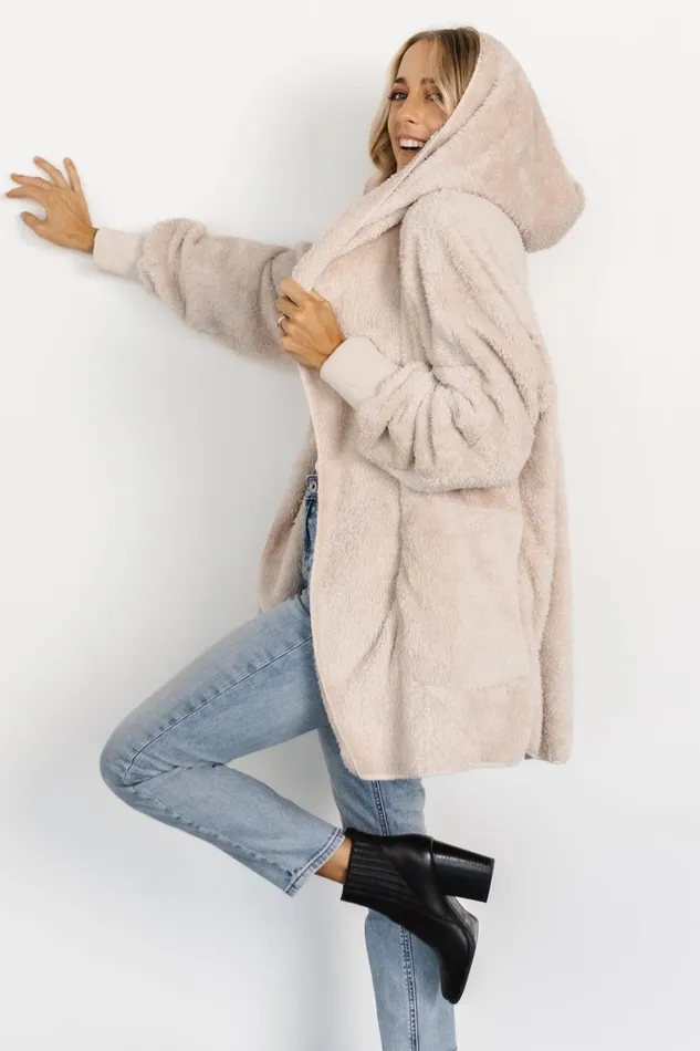 Melrose Teddy Jacket Oatmeal Women Baltic Born Outerwear Melrose Teddy Jacket Oatmeal Women Baltic Born Outerwear