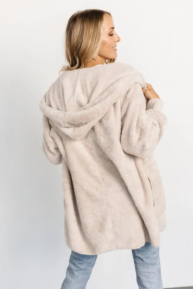 Melrose Teddy Jacket Oatmeal Women Baltic Born Outerwear Melrose Teddy Jacket Oatmeal Women Baltic Born Outerwear
