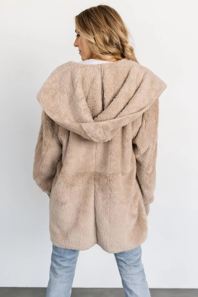 Melrose Teddy Jacket Taupe Women Baltic Born Outerwear Melrose Teddy Jacket Taupe Women Baltic Born Outerwear