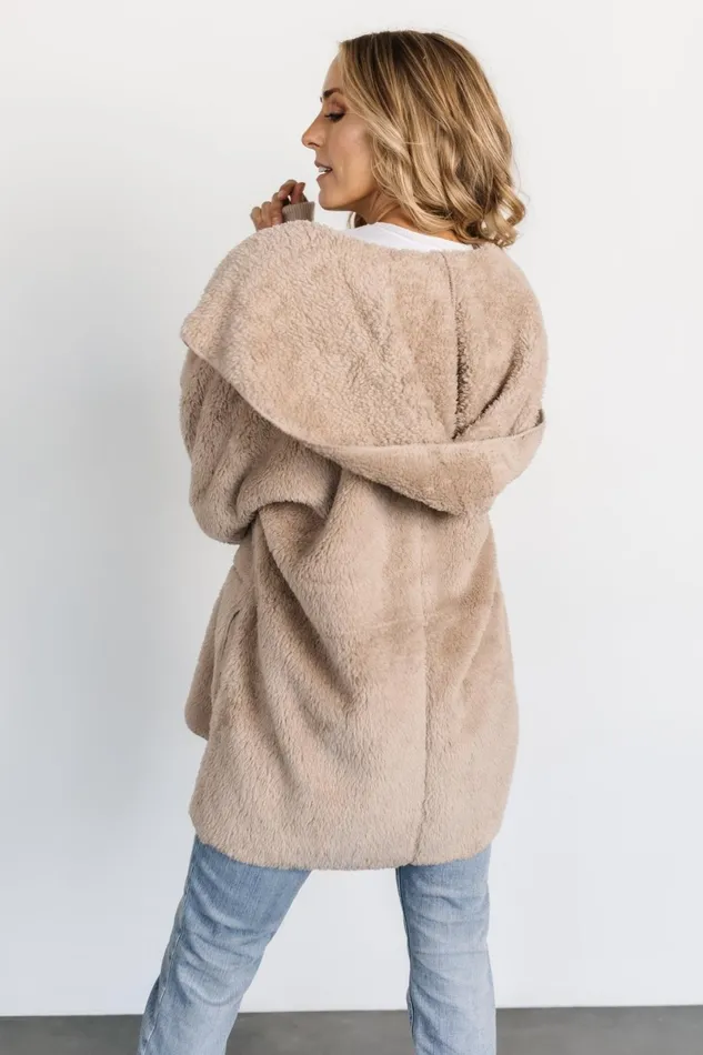 Melrose Teddy Jacket Taupe Women Baltic Born Outerwear Melrose Teddy Jacket Taupe Women Baltic Born Outerwear