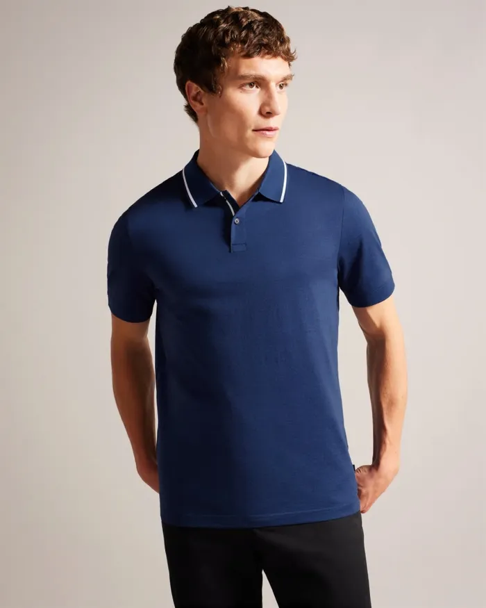 Men ALLARD 8211 Short Sleeve Polo Shirt Navyblue Ted Baker Polo Shirts Men ALLARD 8211 Short Sleeve Polo Shirt Navyblue Ted Baker Polo Shirts