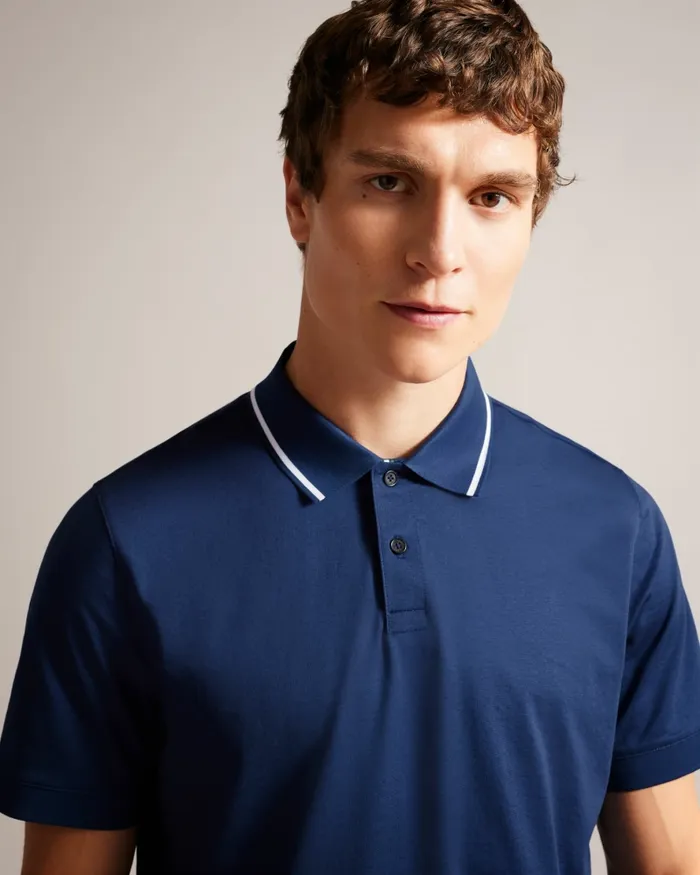 Men ALLARD 8211 Short Sleeve Polo Shirt Navyblue Ted Baker Polo Shirts Men ALLARD 8211 Short Sleeve Polo Shirt Navyblue Ted Baker Polo Shirts