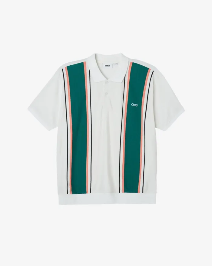 Men AMBROSE POLO White Multi OBEY Clothing TOPS