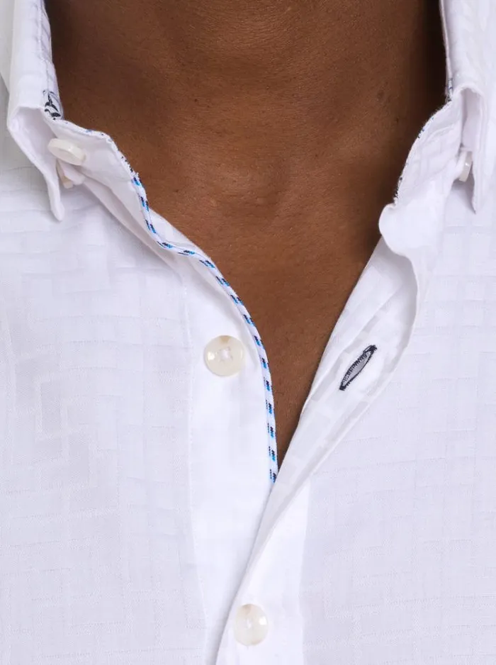 Men AMORY LONG SLEEVE BUTTON DOWN SHIRT White Robert Graham Button Down Shirts