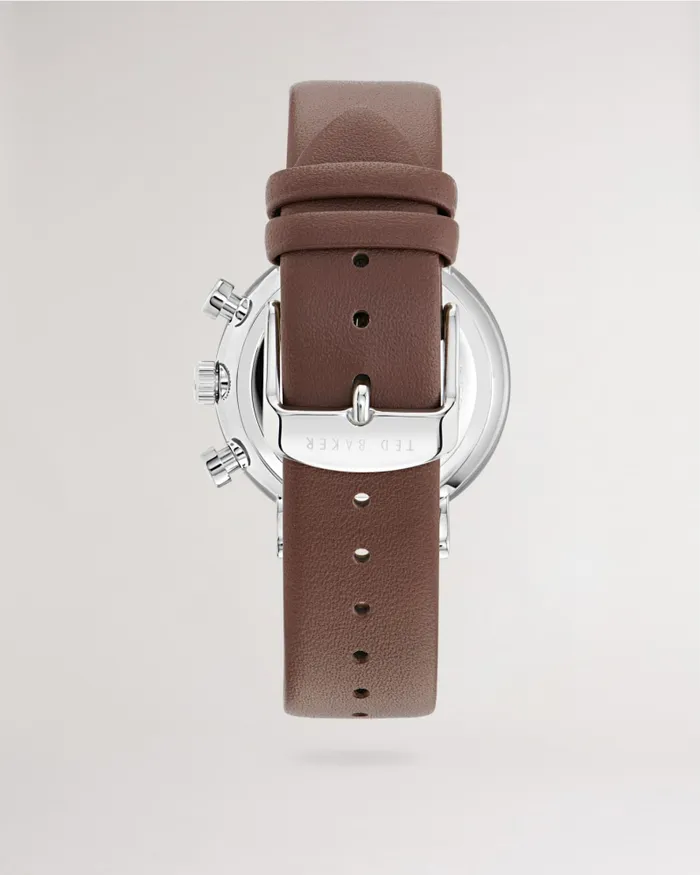 Men BARNETB 8211 Barnett Backlight Leather Strap Watch Brown Ted Baker Watches and Jewellery Men BARNETB 8211 Barnett Backlight Leather Strap Watch Brown Ted Baker Watches and Jewellery