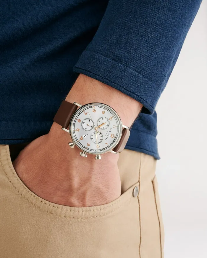 Men BARNETB 8211 Barnett Backlight Leather Strap Watch Brown Ted Baker Watches and Jewellery Men BARNETB 8211 Barnett Backlight Leather Strap Watch Brown Ted Baker Watches and Jewellery