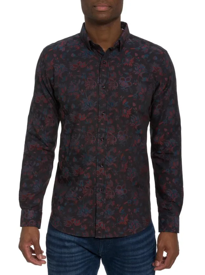 Men BERKANE LONG SLEEVE BUTTON DOWN SHIRT Multi Robert Graham Button Down Shirts