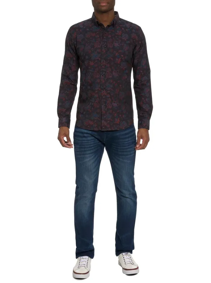 Men BERKANE LONG SLEEVE BUTTON DOWN SHIRT Multi Robert Graham Button Down Shirts