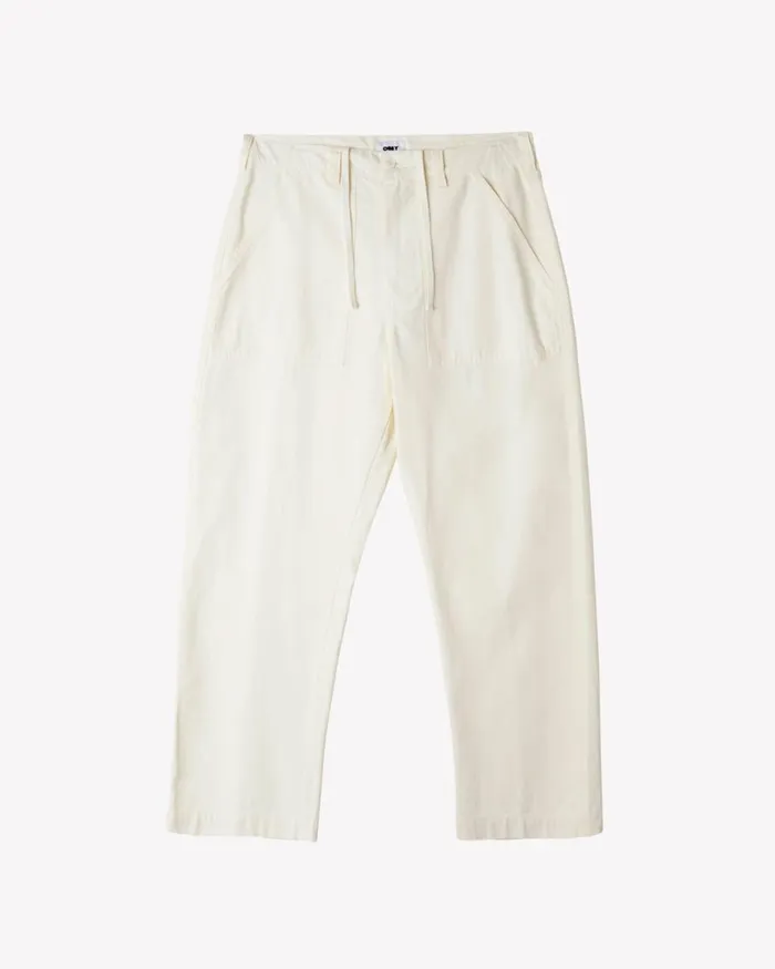 Men BIG TIMER UTILITY PANT Unbleached OBEY Clothing BOTTOMS