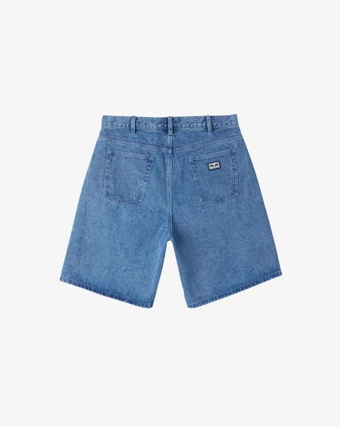 Men BIGWIG BAGGY DENIM SHORT Faded Black OBEY Clothing BIGWIG