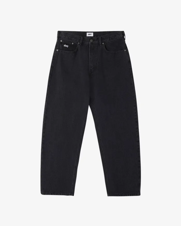 Men BIGWIG BAGGY DENIM Stone Wash Indigo OBEY Clothing Denim