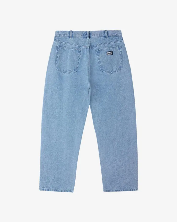 Men BIGWIG BAGGY DENIM Stone Wash Indigo OBEY Clothing Denim
