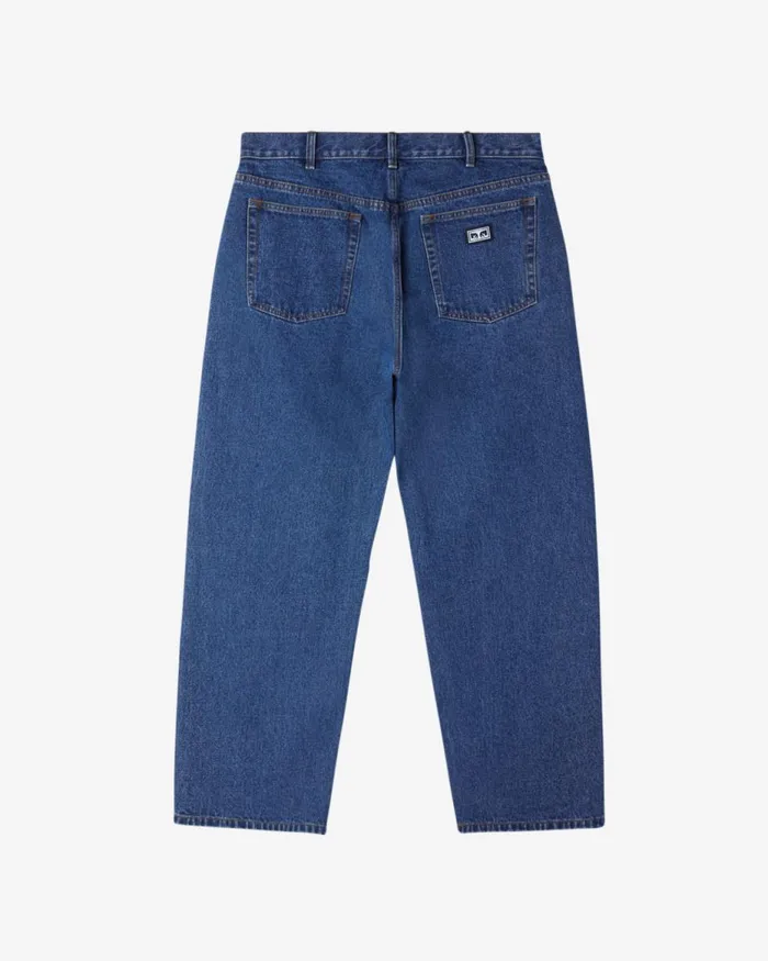 Men BIGWIG BAGGY DENIM Stone Wash Indigo OBEY Clothing Denim