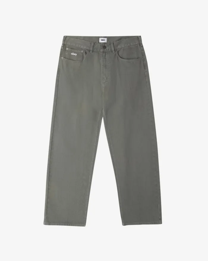 Men BIGWIG BAGGY DENIM Stone Wash Indigo OBEY Clothing Denim